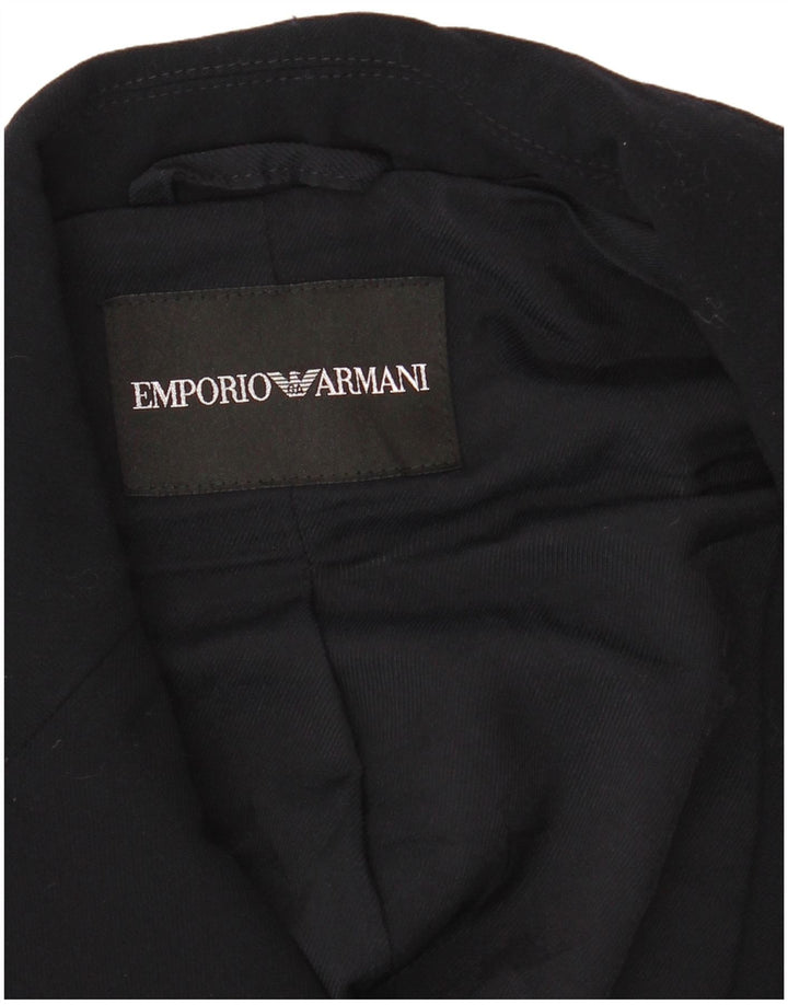 Emporio Armani Chaqueta Blazer de 2 Botones para Mujer UK 8 Small Azul Marino