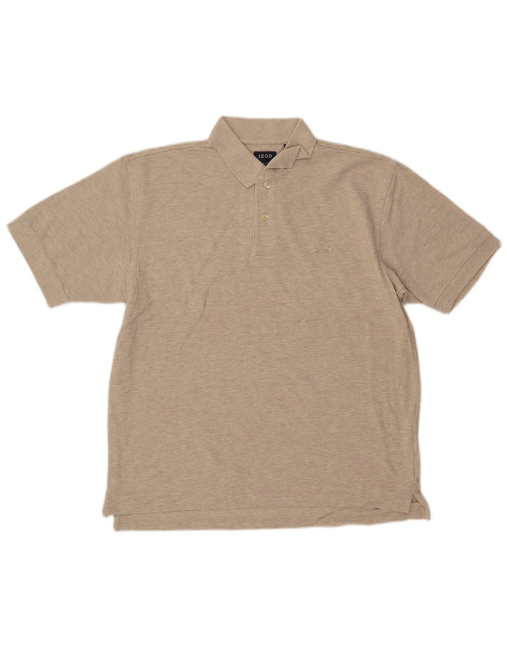 IZOD Polo Hombre Algodón Moteado Beige Medio