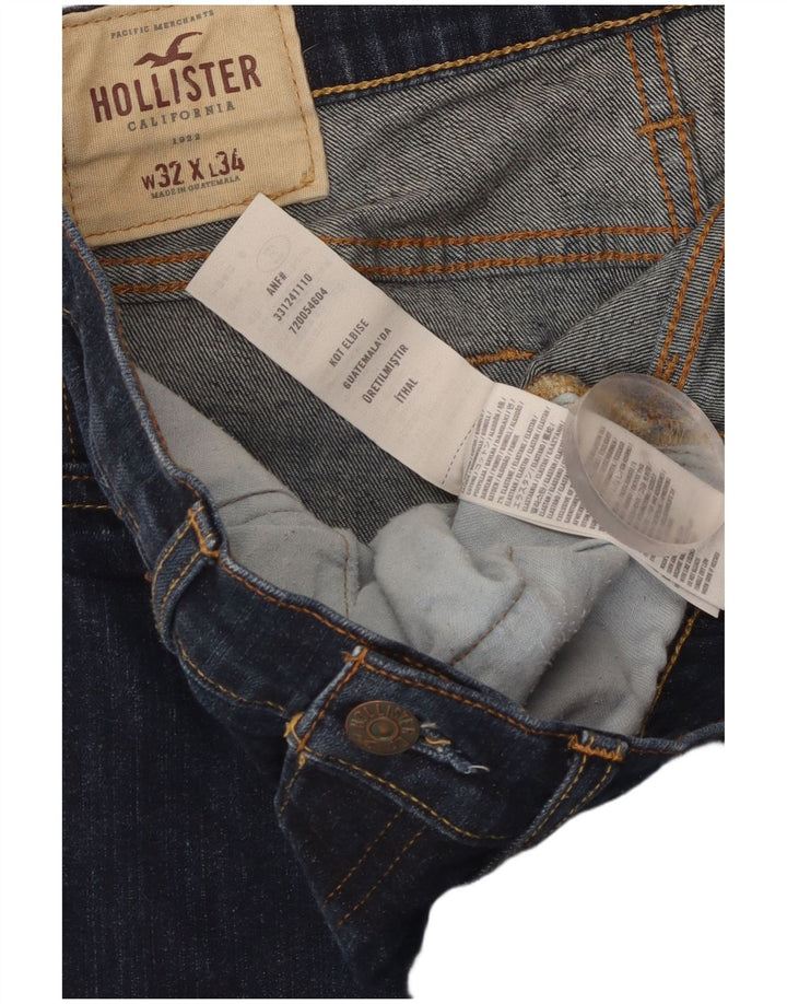 HOLLISTER Vaqueros pitillo para mujer W32 L34 Algodón azul marino