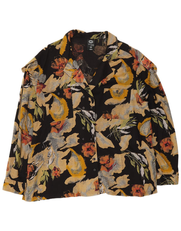 Blusa camisera para mujer C&A EU 48 2XL Viscosa floral multicolor