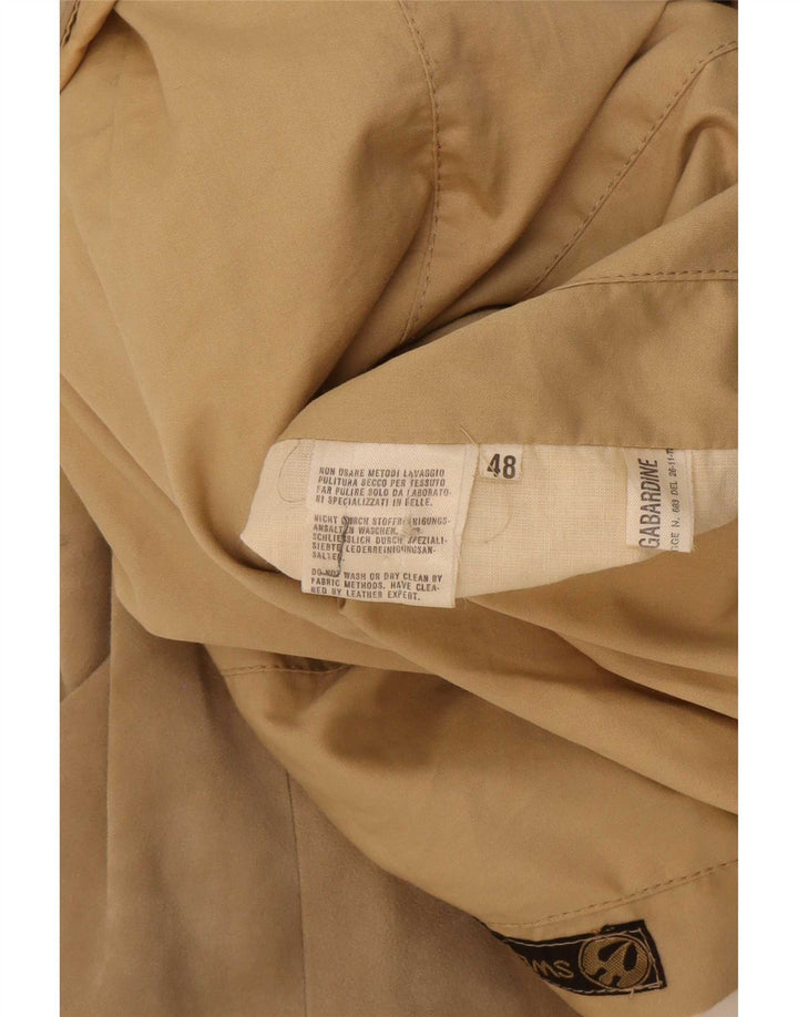Chaqueta de ante reversible para hombre vintage IT 48 cuero beige medio