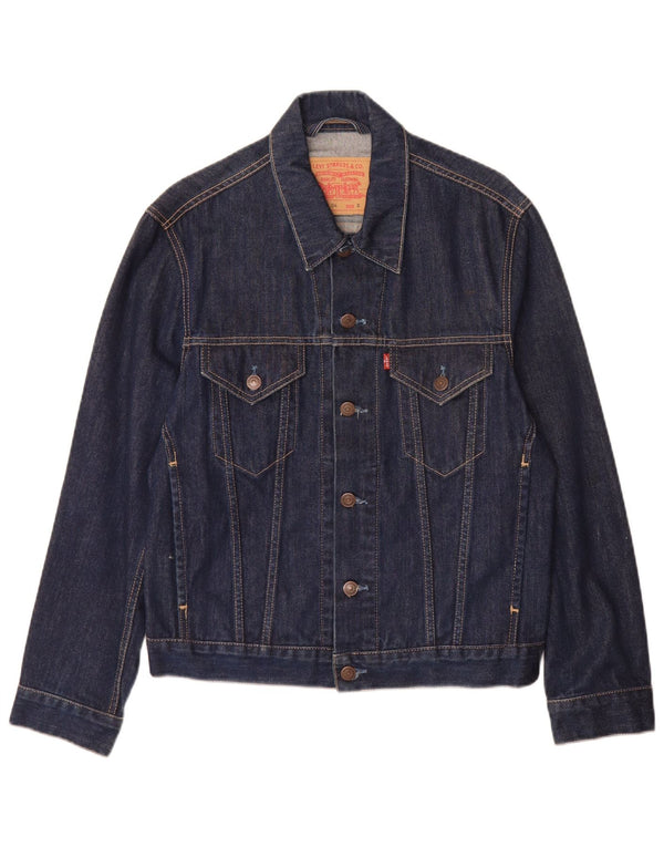 Levi's Chaqueta vaquera para hombre UK 36 Small Azul marino Algodón