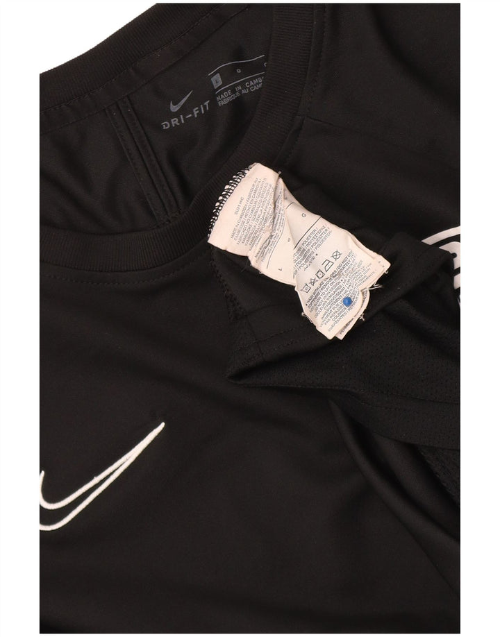 Camiseta Nike Dri Fit Graphic para hombre, talla grande, color negro, poliéster
