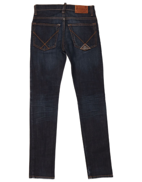 Roy Rogers Vaqueros ajustados para mujer UK 12 Medium W28 L30 Azul marino Algodón