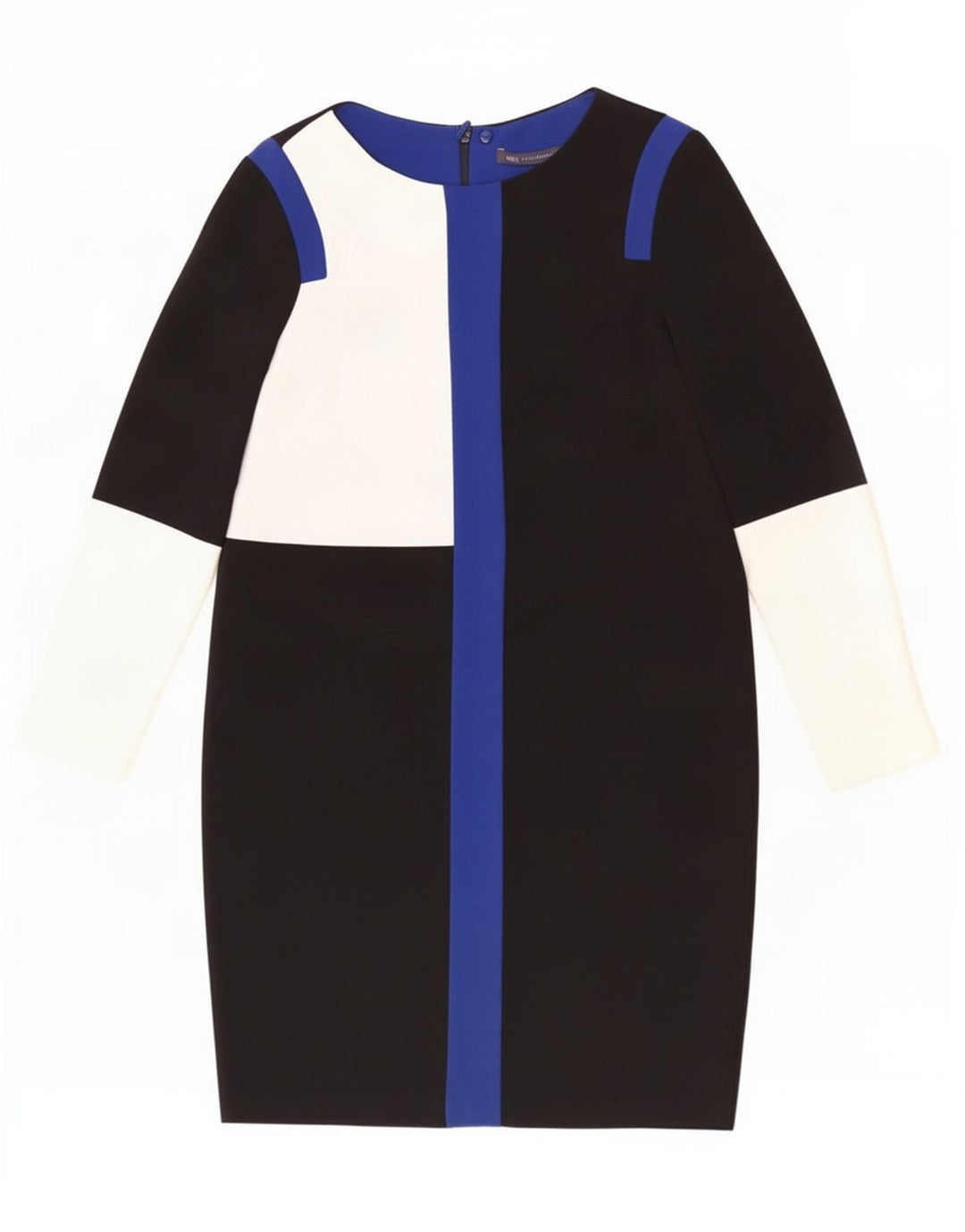 Marks & Spencer Vestido recto para mujer UK 40 Mediano Bloque de color negro