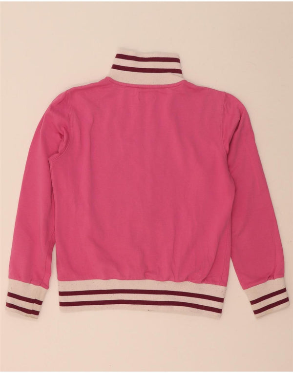 Diadora Chaqueta de chándal con gráfico para mujer, talla 40, color rosa pequeño
