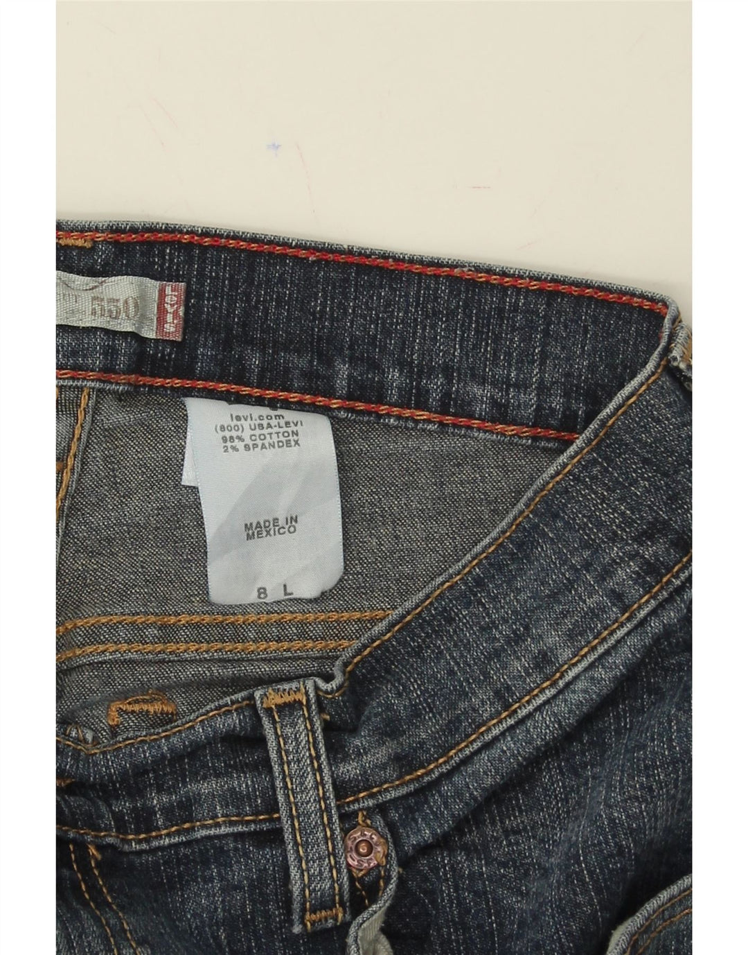 LEVI'S Womens 550 Relaxed Fit Bootcut Jeans US 8 Medium W28 L30 Blue Vintage Levi's and Second-Hand Levi's from Messina Hembry 