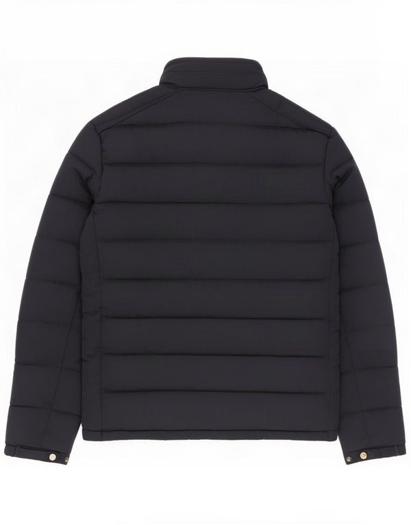 Zara Hombre Chaqueta Acolchada Con Capucha UK 38 Medium Azul Marino
