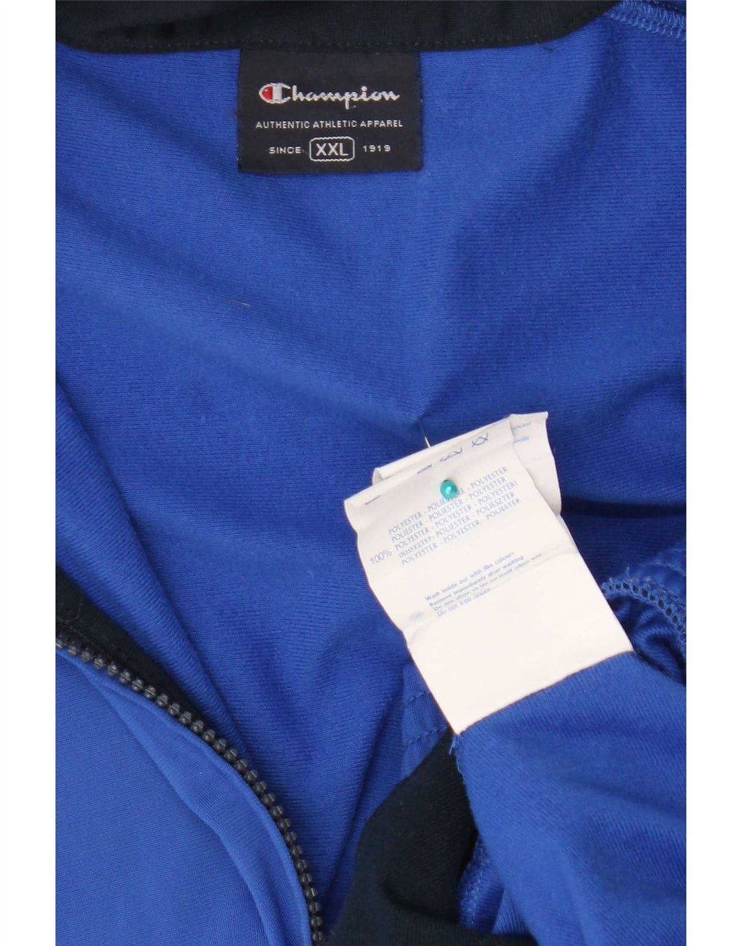 Champion Chaqueta de chándal para hombre 2XL Poliéster azul
