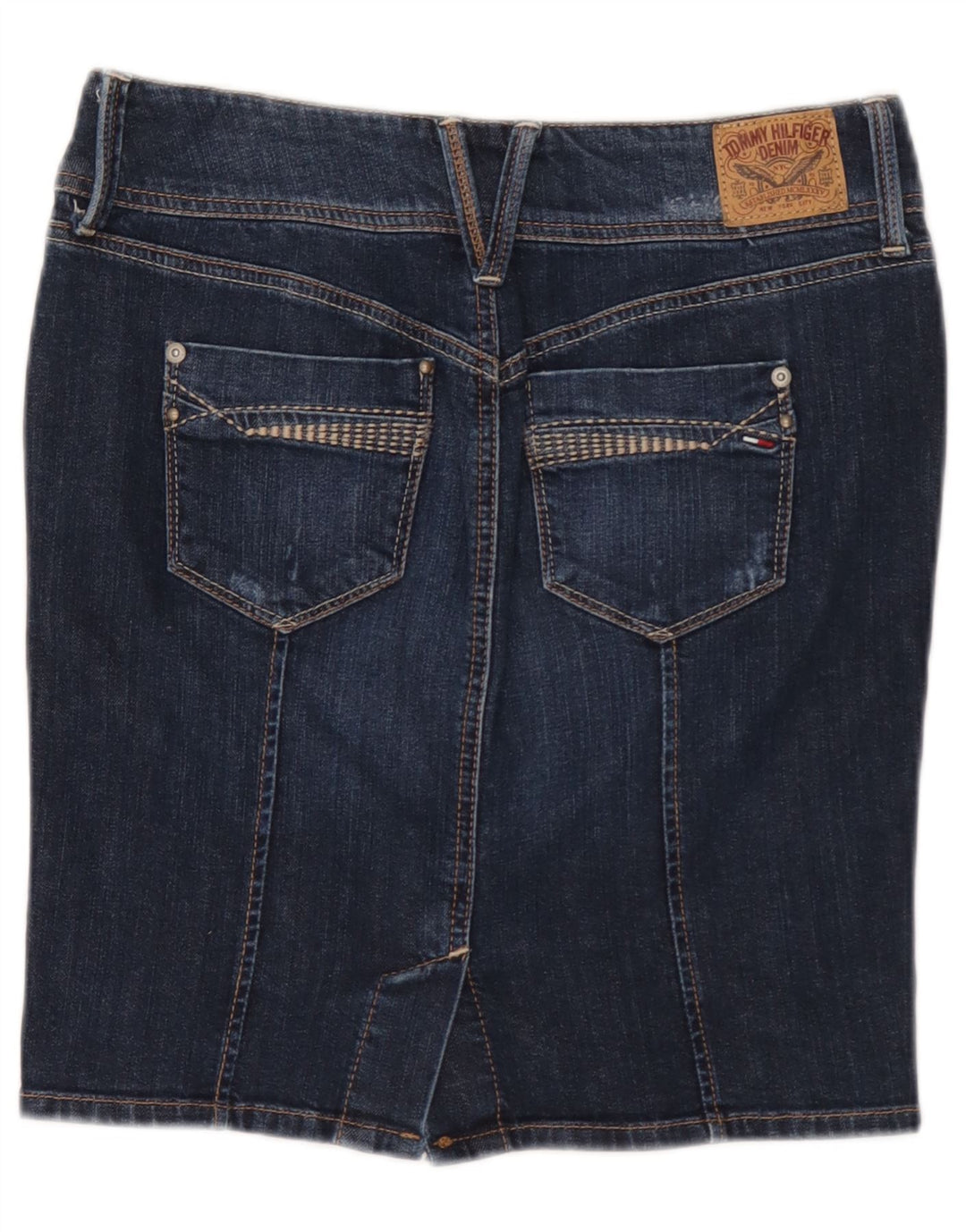 Falda Vaquera Tommy Hilfiger Mujer Pequeña W27 Algodón Azul