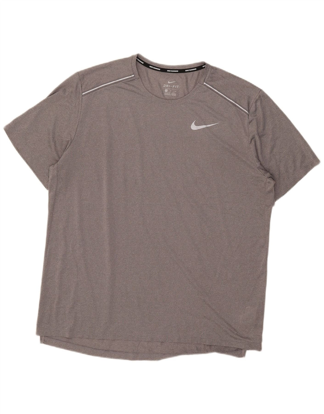 Camiseta Nike Dri Fit para hombre Top XL Gris Poliéster