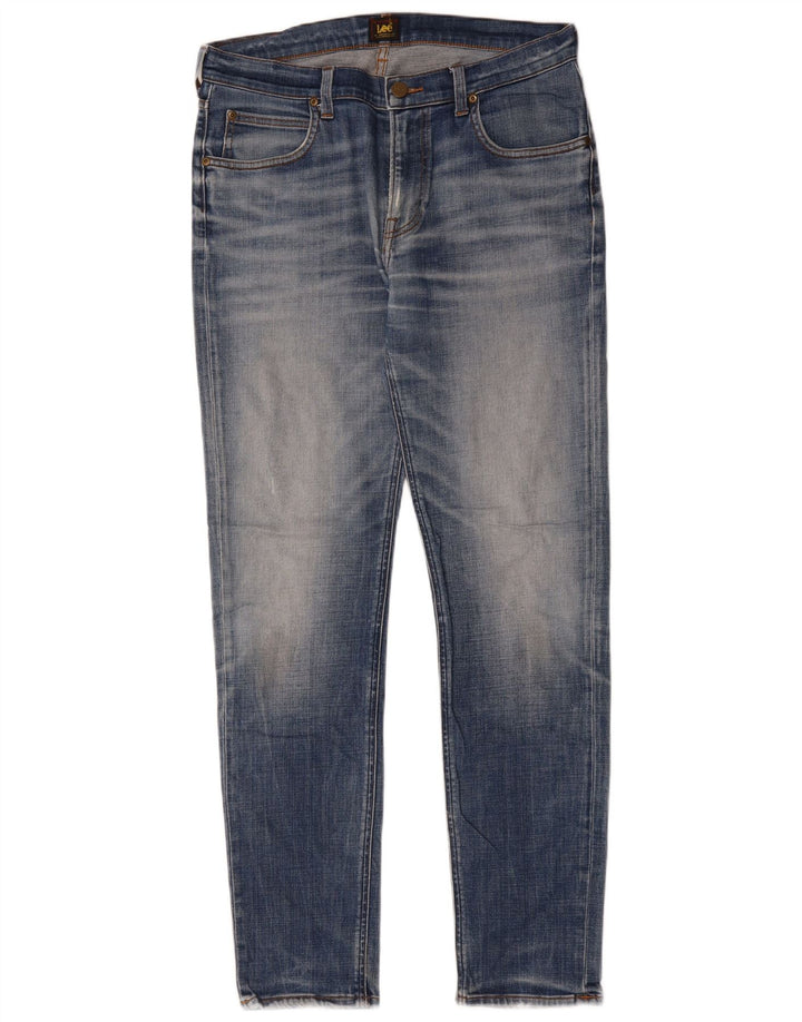 LEE Mens Arvin Slim Jeans W32 L32 Blue Cotton