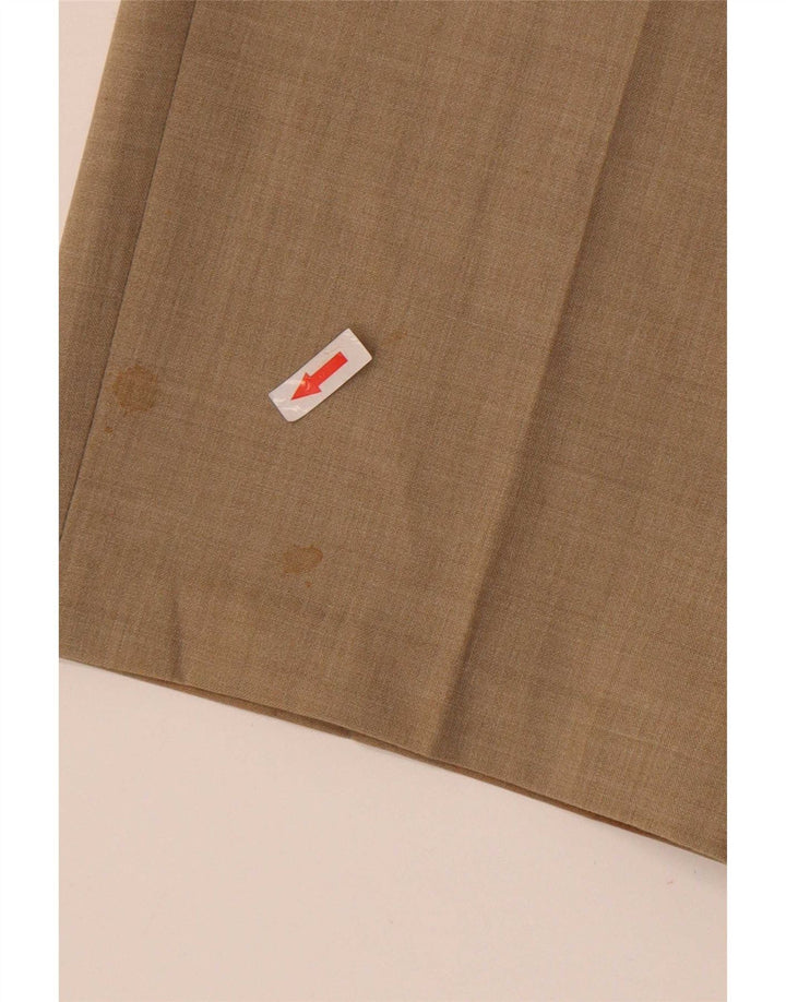 Pantalón De Traje Recto Farah Hombre W36 L29 Poliéster Beige