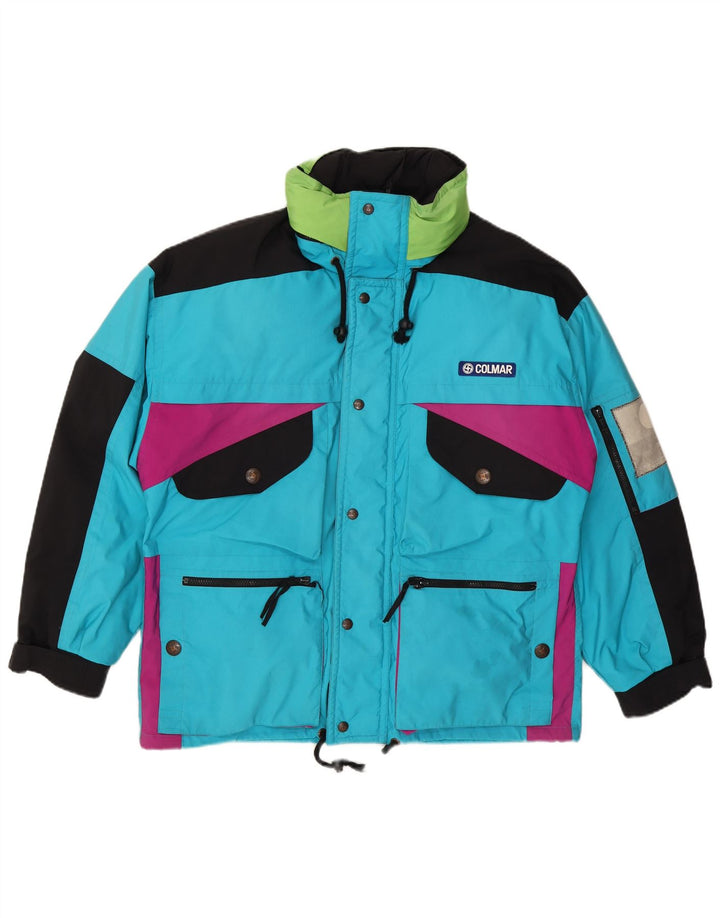 Colmar Hombre Chaqueta De Esquí Holgada Con Capucha IT 50 Medium Blue Colourblock