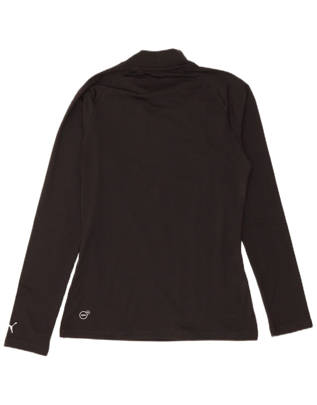 Puma - Camiseta de manga larga para mujer, talla 40, talla pequeña, color negro