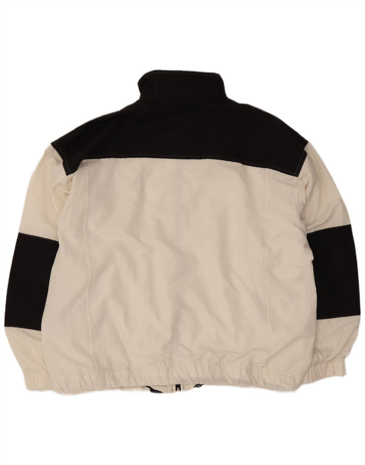 Champion Chaqueta De Chándal Para Hombre Grande Blanco Colorblock Poliéster