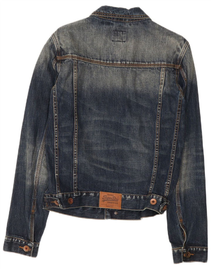 Superdry Chaqueta Vaquera Para Hombre UK 38 Medium Azul Marino Algodón