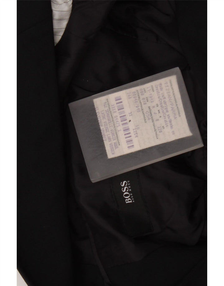 Hugo Boss Chaqueta tipo blazer de 2 botones para hombre EU 54 2XL Lana virgen azul marino