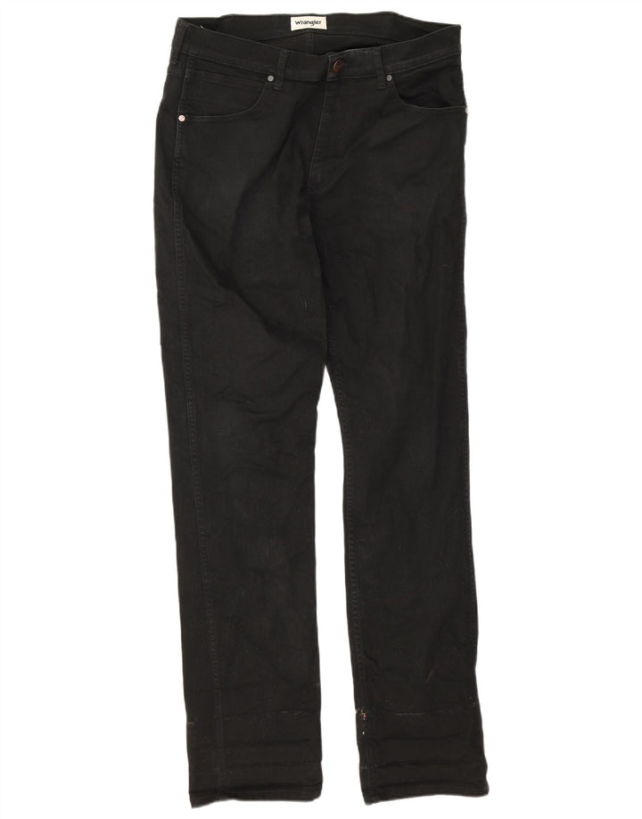 Vaqueros ajustados para hombre Wrangler W32 L34 Algodón negro