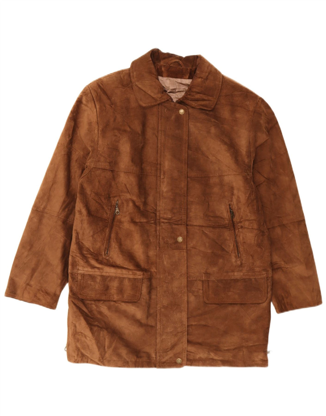 Sauria Abrigo de ante para mujer EU 44 XL Cuero marrón