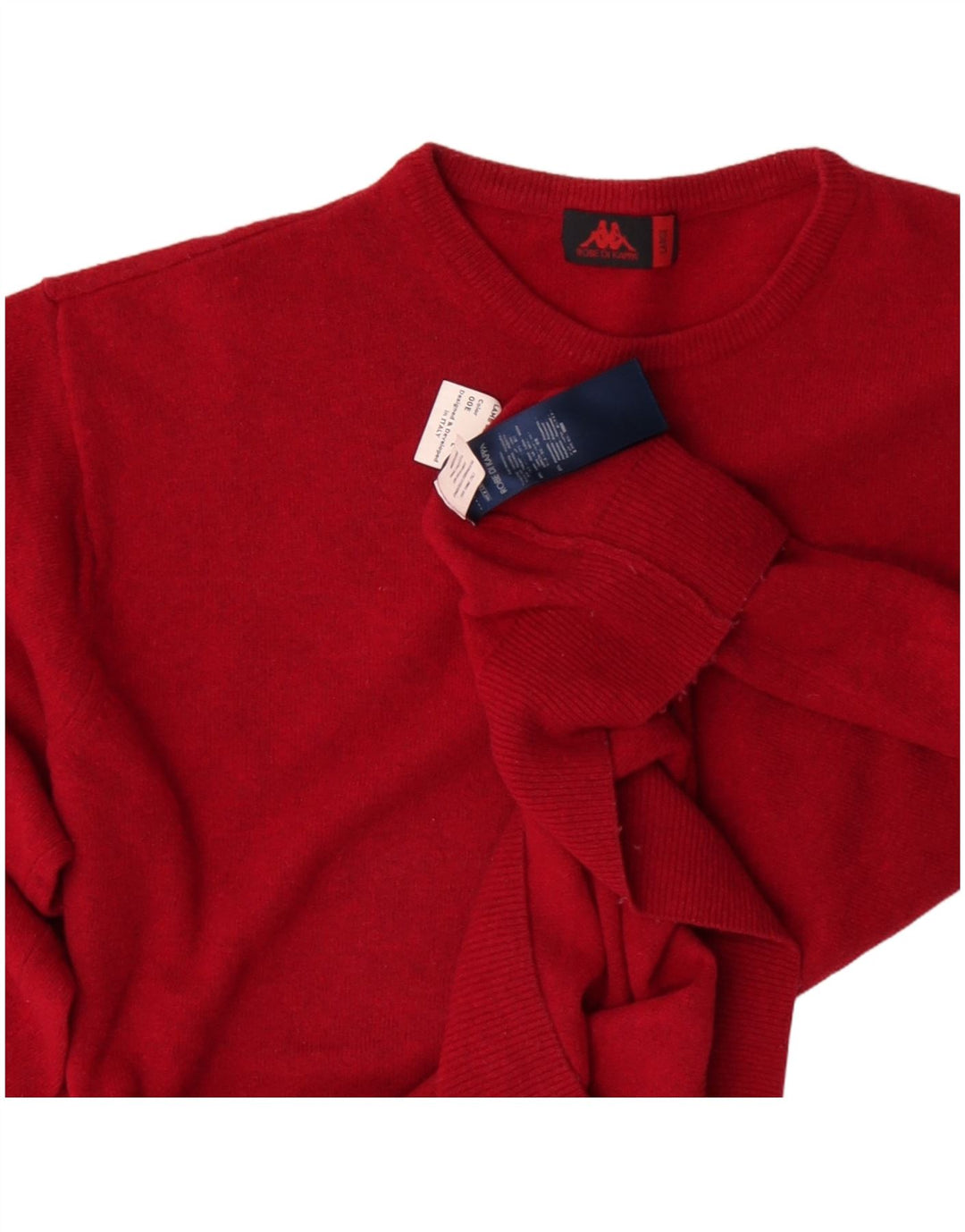 Robe Di Kappa - Jersey de cuello redondo para hombre, talla grande, lana roja
