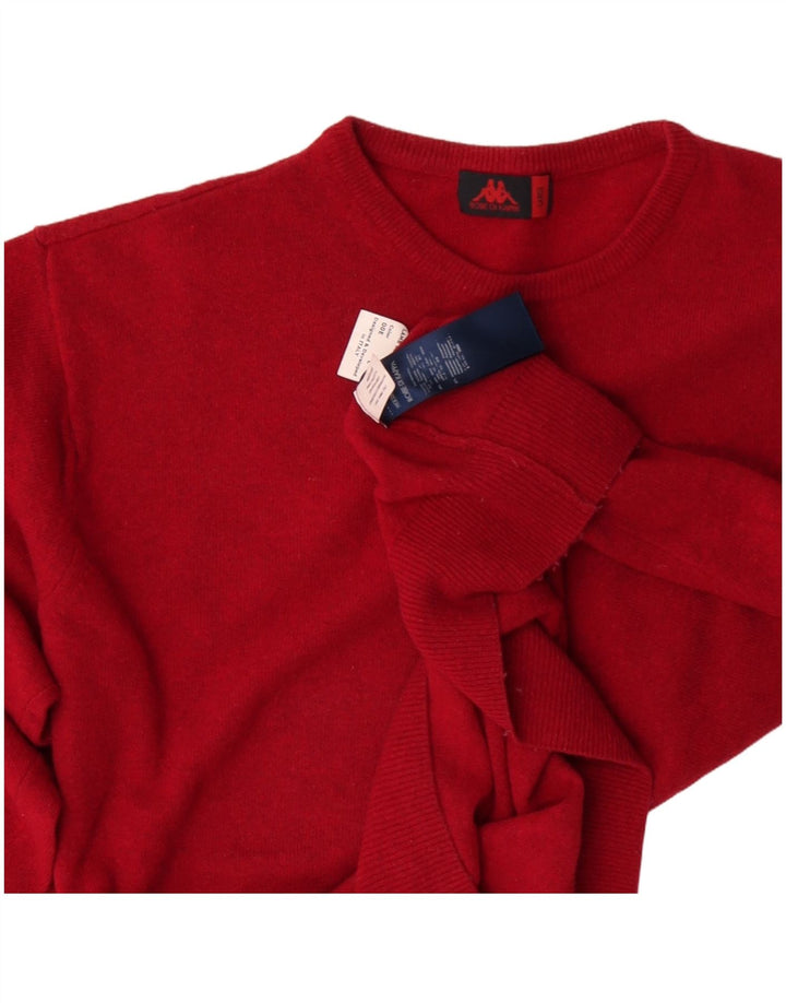 Robe Di Kappa - Jersey de cuello redondo para hombre, talla grande, lana roja