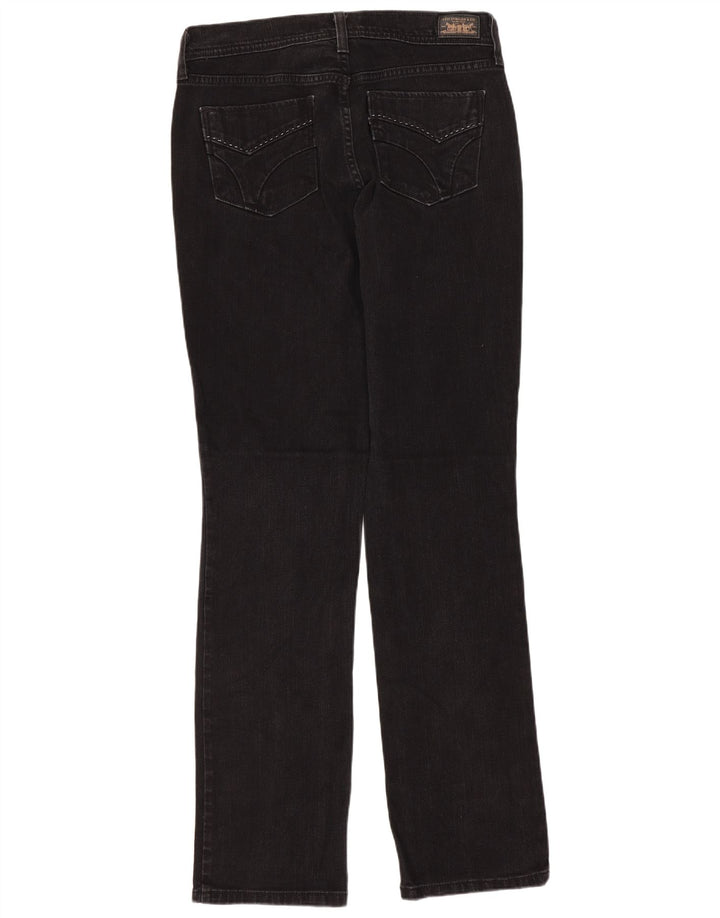 LEVI'S Jeans rectos 505 para mujer US 4 Small W28 L31 Algodón negro