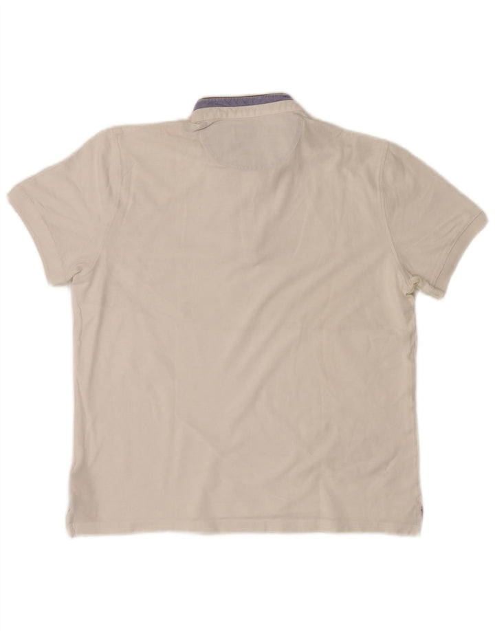 Polo Massimo Dutti Hombre Algodón Blanco Mediano
