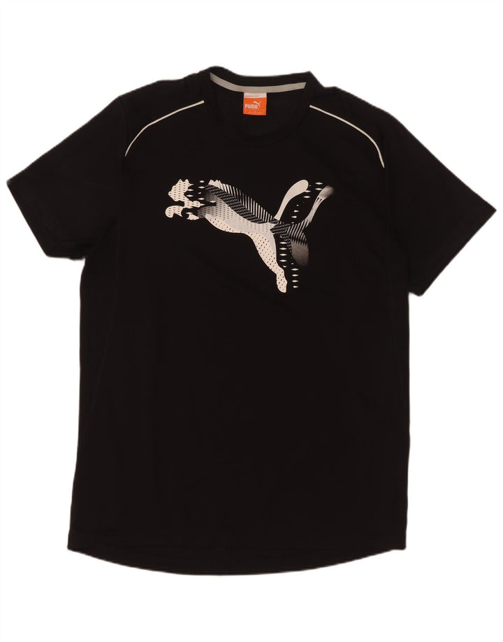 Puma - Camiseta gráfica para hombre, talla grande, poliéster negro