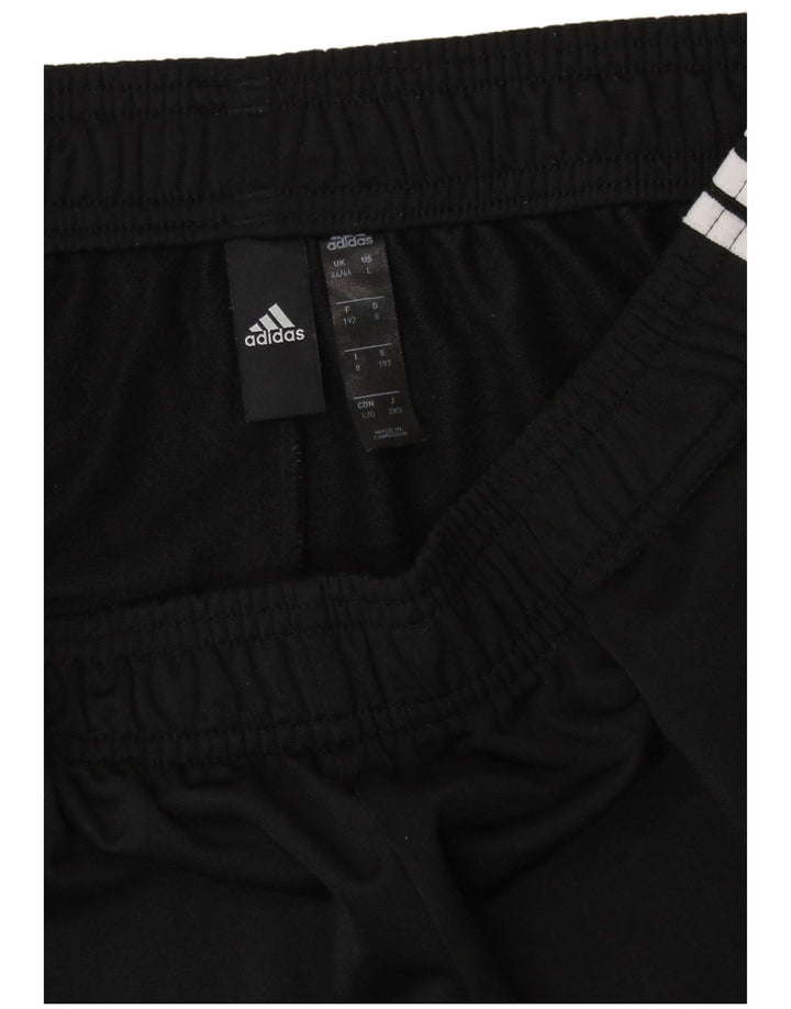 ADIDAS Pantalones de chándal para hombre UK 44/46 Large Negro Poliéster