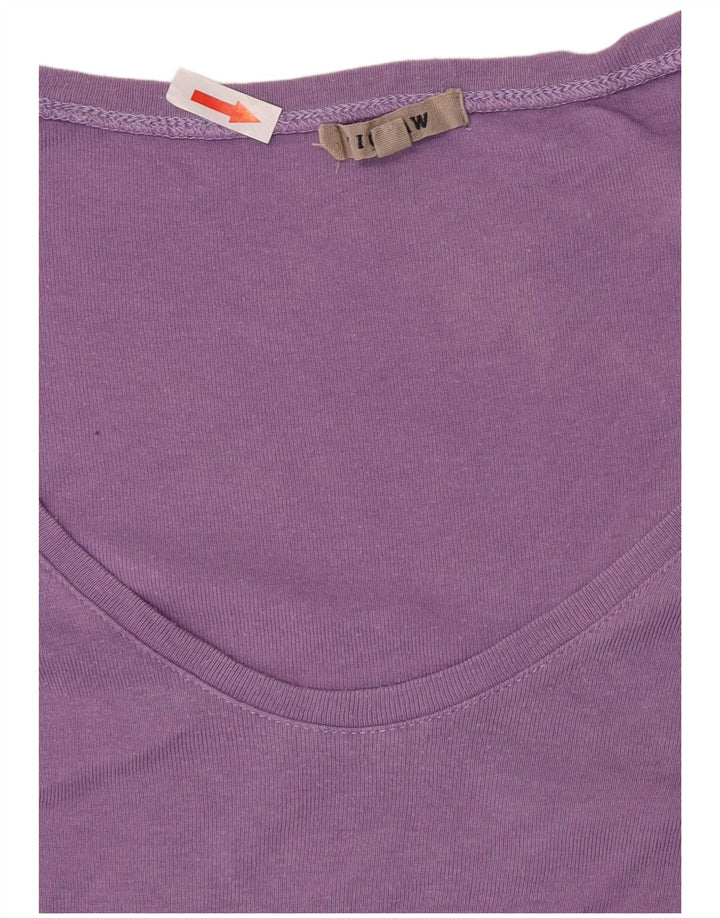 Jigsaw Mujer Top Manga Larga UK 40 Small Púrpura