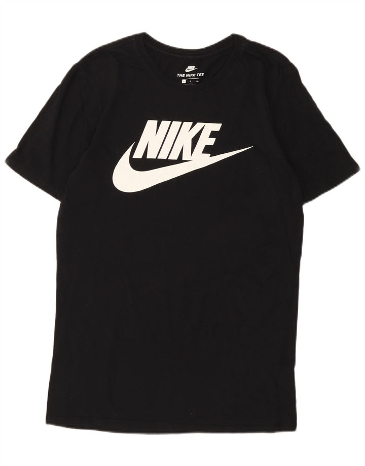 Nike - Camiseta gráfica para hombre, talla pequeña, algodón negro