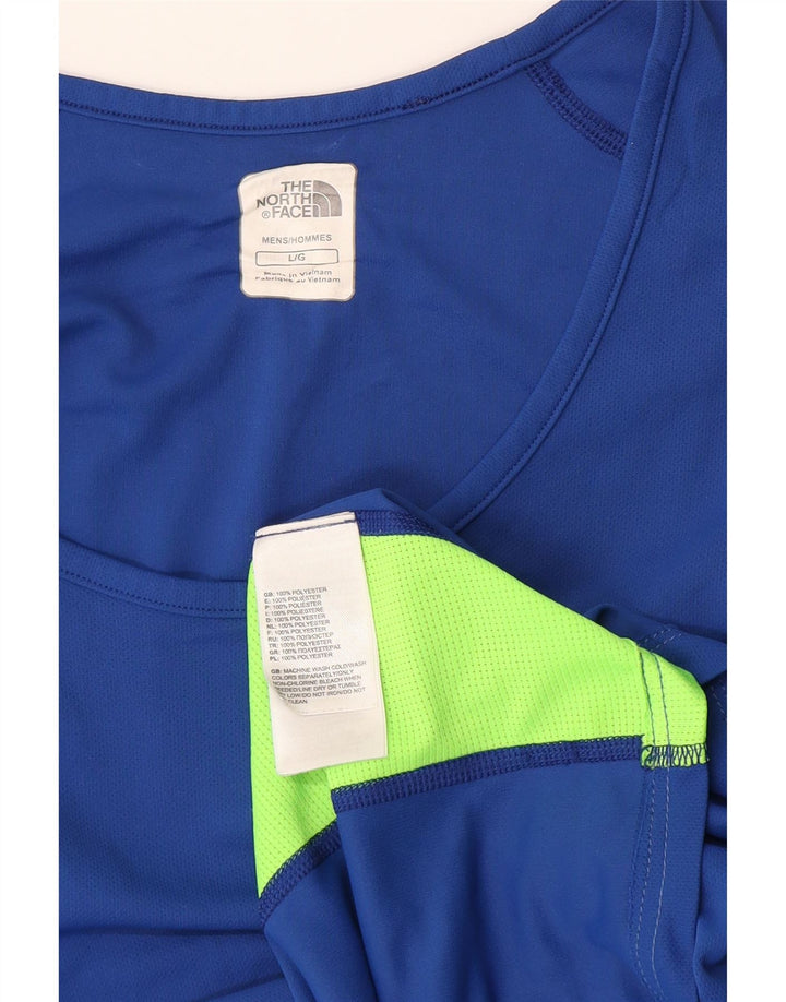 The North Face Hombre Chaleco Top Grande Azul Colorblock Poliéster