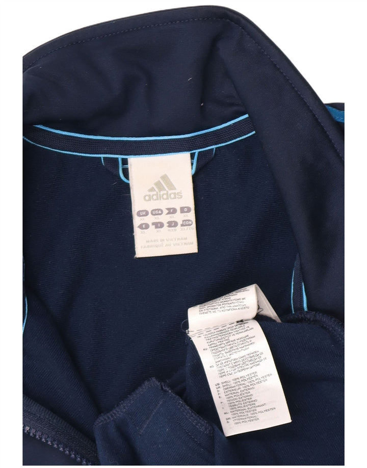 Adidas Hombre Chándal Top Chaqueta XL Azul Marino Poliéster