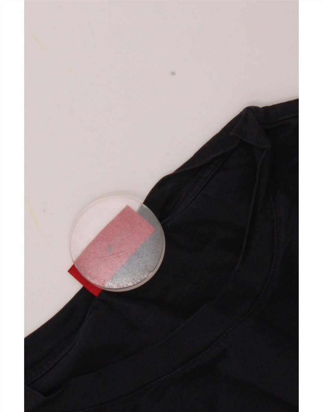 Hugo Boss Hombre Camiseta Top Medium Azul Marino Algodón