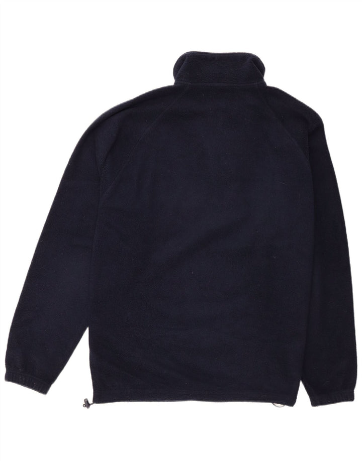 Kappa Hombre Jersey De Forro Polar Con Cremallera Y Cuello Medio Poliéster Azul Marino