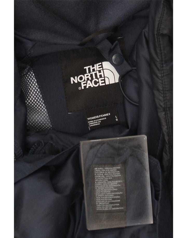 The North Face Chaqueta impermeable con capucha para mujer UK 46 Grande Poliéster azul marino
