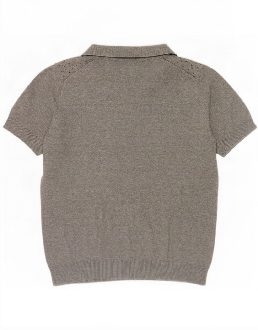 Zara Polo Hombre Estampado Abstracto Gris Medio