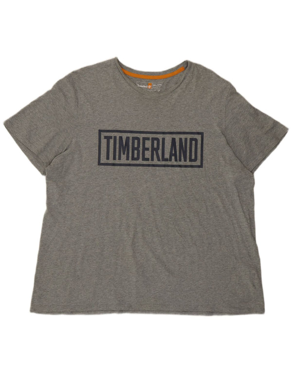Timberland Camiseta gráfica de corte regular para hombre Top 3XL Algodón gris