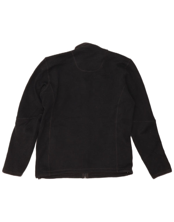 MARKS & SPENCER Chaqueta polar extragrande para mujer UK 10 Small Poliéster negro