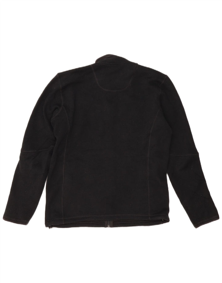 MARKS & SPENCER Chaqueta polar extragrande para mujer UK 10 Small Poliéster negro