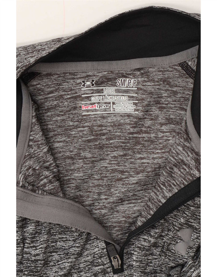 Under Armour Hombre Heat Gear Jersey Chándal Top Pequeño Gris Moteado