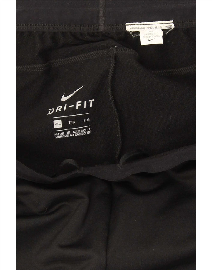 Nike Dri Fit - Pantalón de chándal para hombre, talla 2XL, color negro