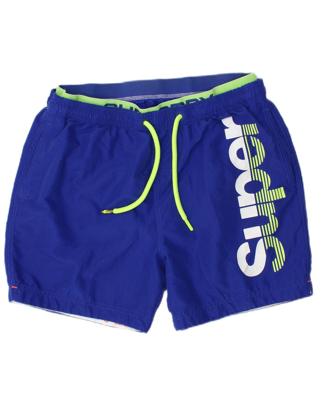 Superdry Shorts De Baño Gráficos Para Hombre 2XL Poliéster Azul