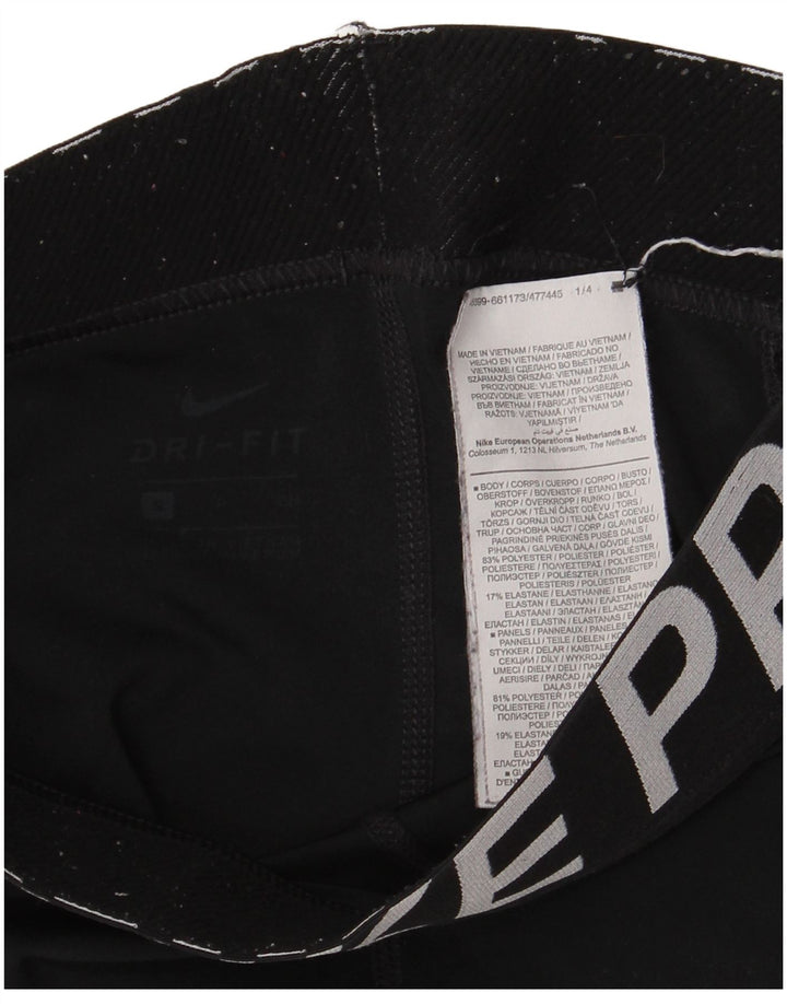 Nike Leggings gráficos para mujer UK 8 Small Poliéster negro