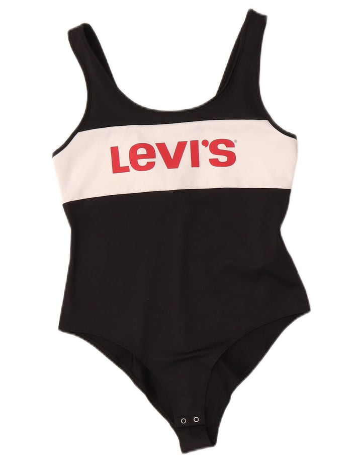 Levi's Body gráfico para mujer UK 42 Mediano Poliéster con bloques de color negro