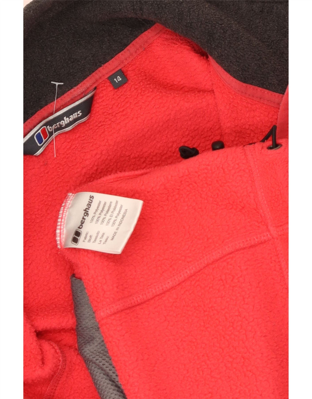 Berghaus Chaqueta polar para mujer UK 44 Grande Poliéster rojo