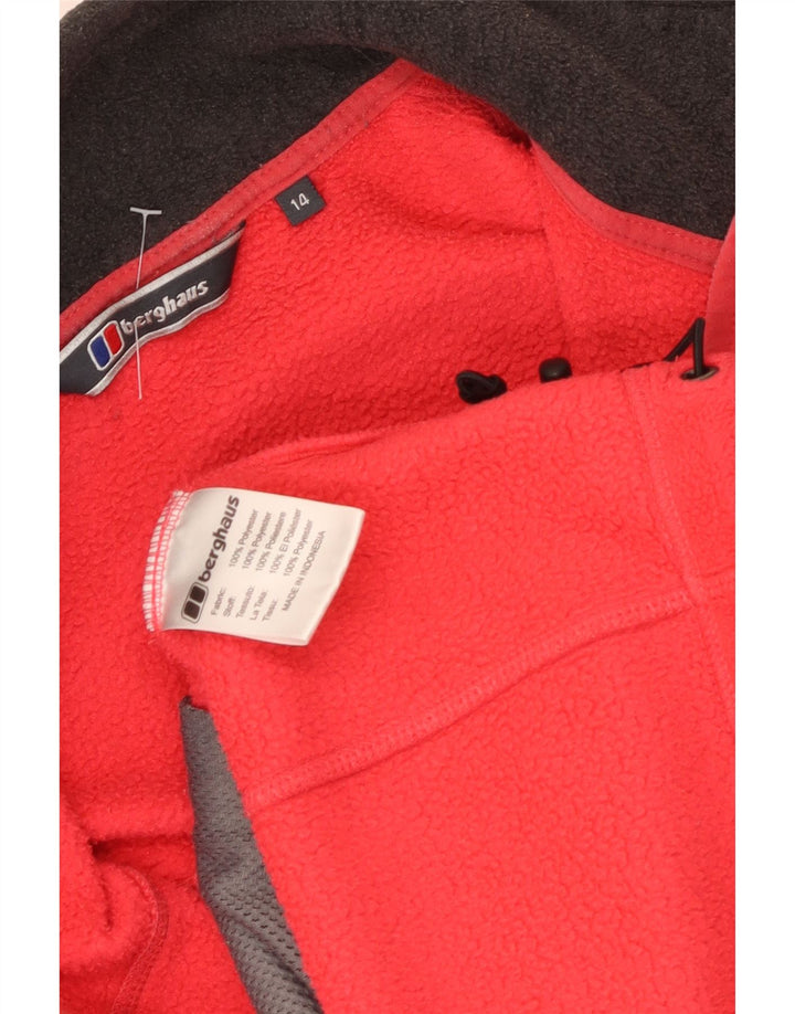 Berghaus Chaqueta polar para mujer UK 44 Grande Poliéster rojo