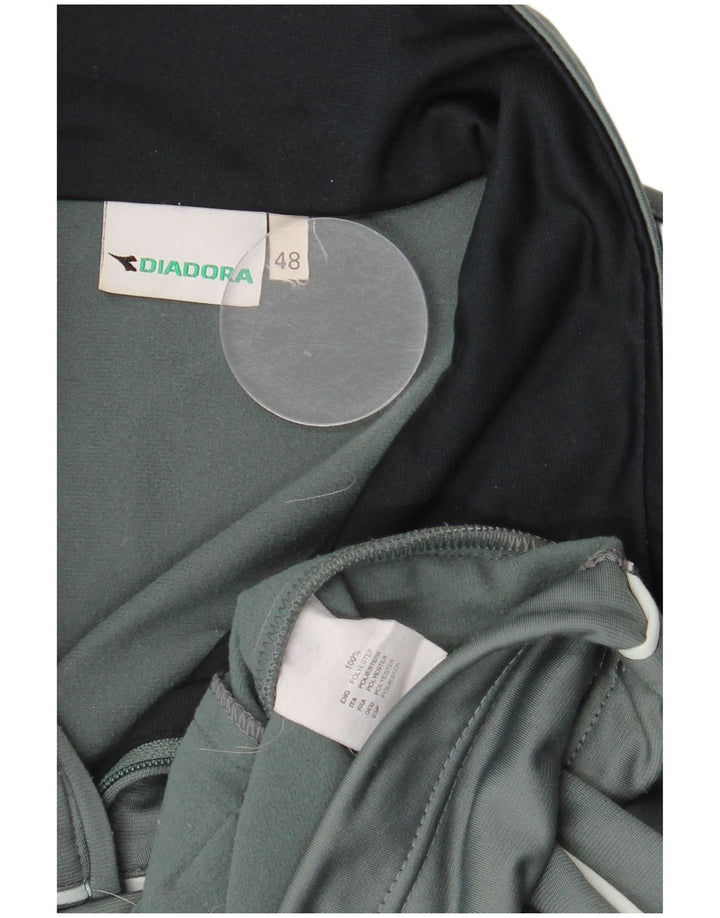 Diadora Chaqueta Top Chándal Hombre IT 48 Poliéster Verde Medio