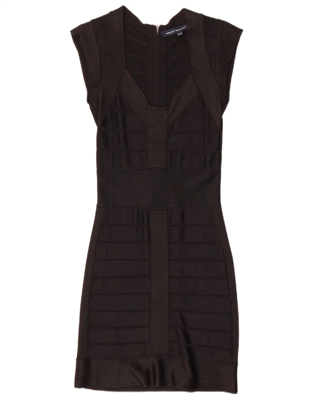 French Connection Vestido tubo para mujer UK 40 Small Viscosa negra